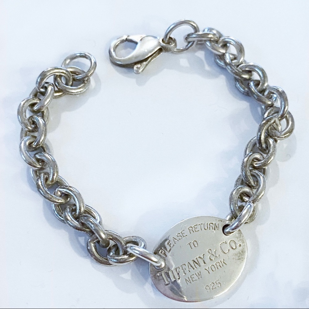 Authentic Tiffany & Co. Oval Tag Bracelet Retired
